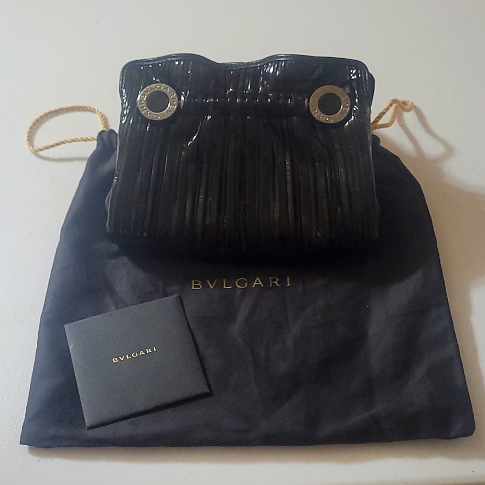 Bvlgari Clutch leather/Dust Bag